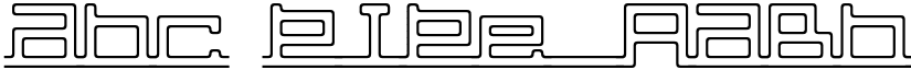 abc,pipe font