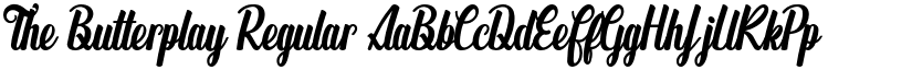 The Butterplay font download
