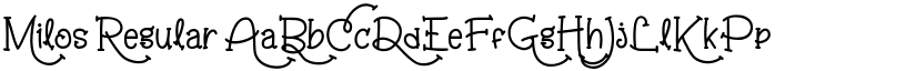 Milos font download