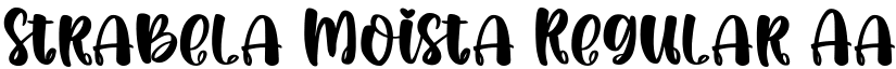 Strabela Moista Regular font