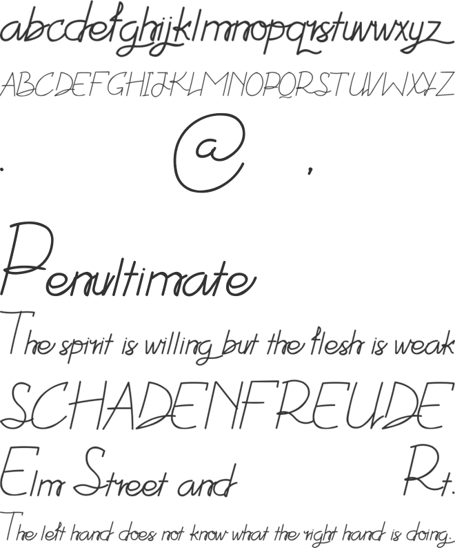 Dear Sweetie font preview