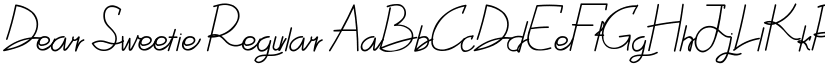 Dear Sweetie Regular font