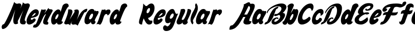 Mendward font download