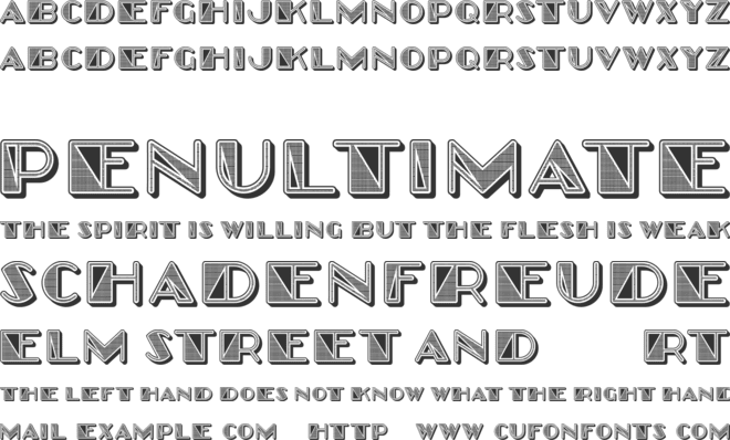 Kosaken font preview