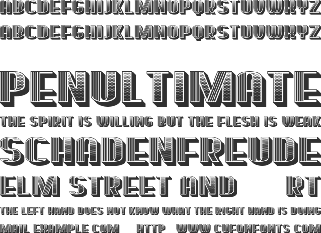 Broeksel font preview