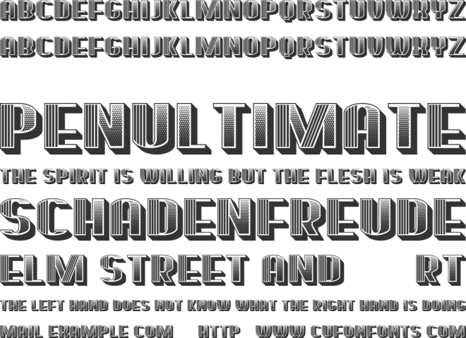 Broeksel font preview