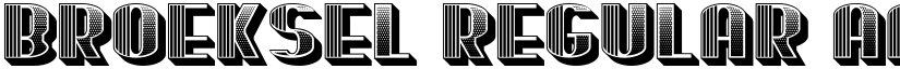 Broeksel Regular font