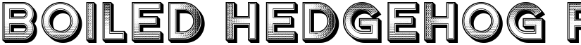 Boiled Hedgehog Regular font