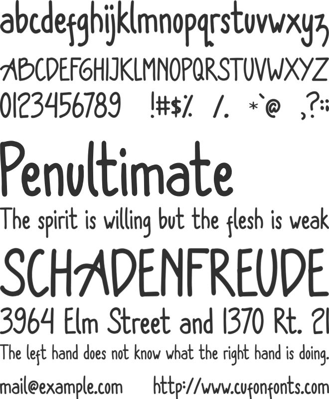 New Normal font preview