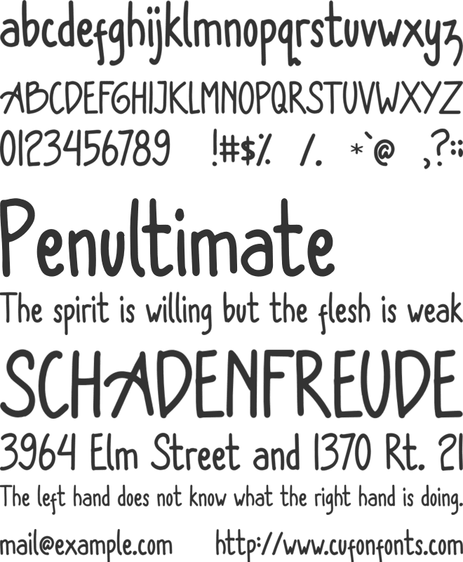 New Normal font preview