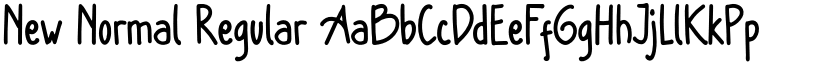 New Normal Regular font
