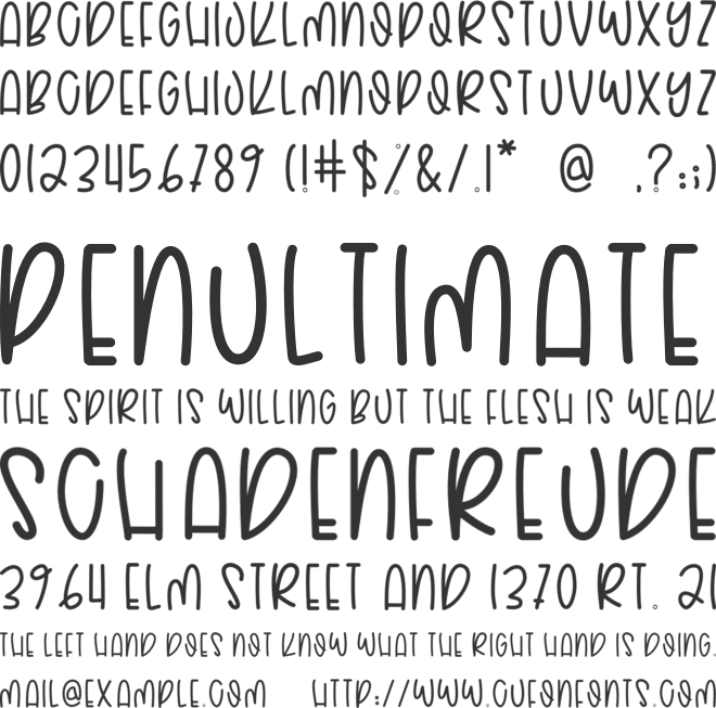 Sweet Creamy font preview