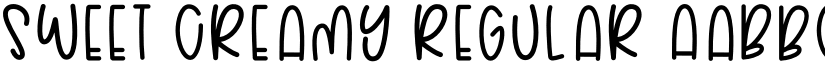 Sweet Creamy Regular font