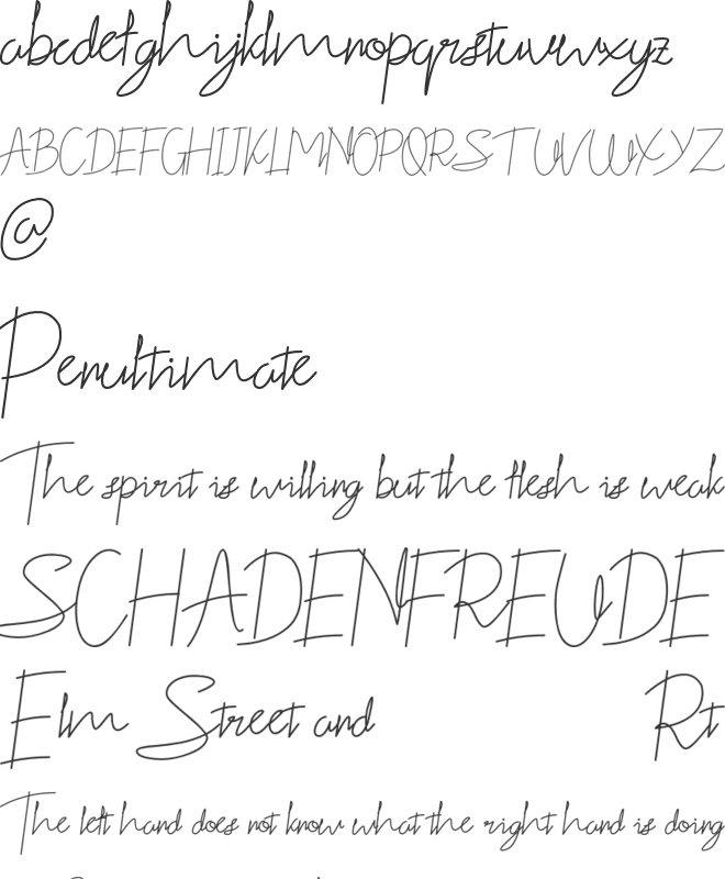 The Qittam font preview