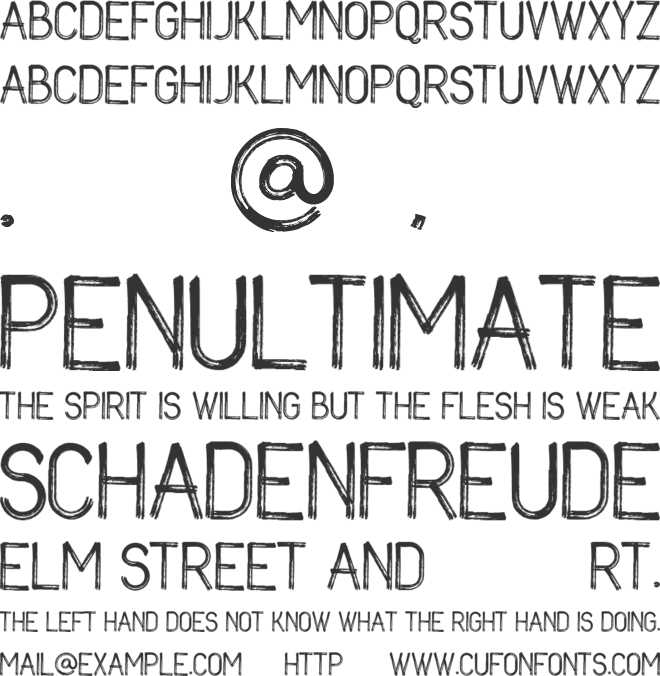 KILIMANJARO font preview