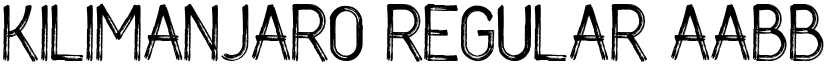 KILIMANJARO Regular font