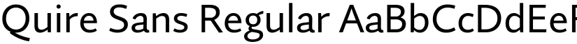 Quire Sans Regular font