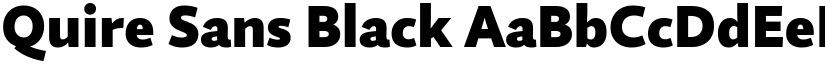 Quire Sans Black font