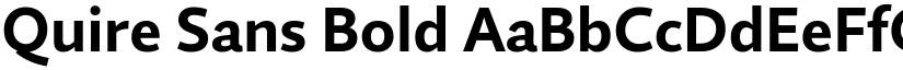 Quire Sans Bold font