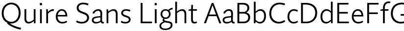 Quire Sans Light font