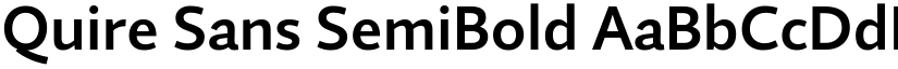 Quire Sans SemiBold font