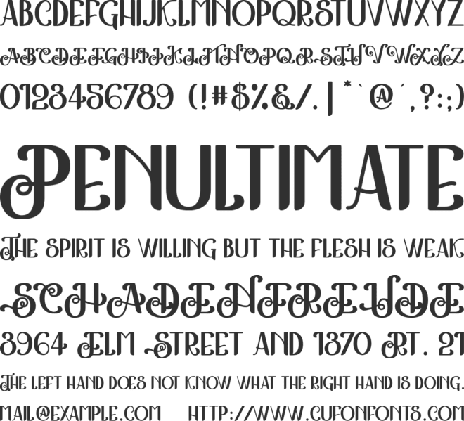 The Kingston 2 font preview
