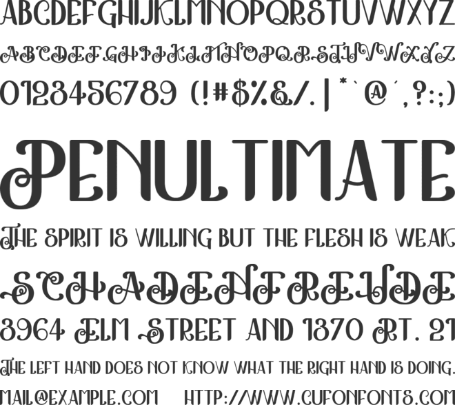 The Kingston 2 font preview