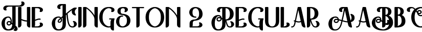 The Kingston 2 Regular font