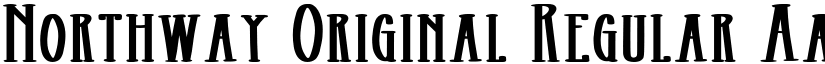 Northway Original Regular font