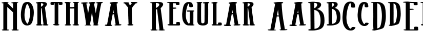Northway Regular font