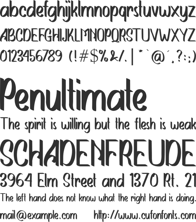 Delightful font preview