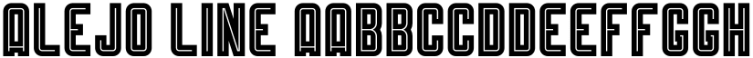 Alejo Line font