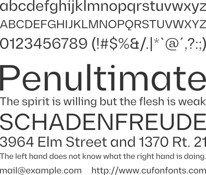 Diagramm font preview