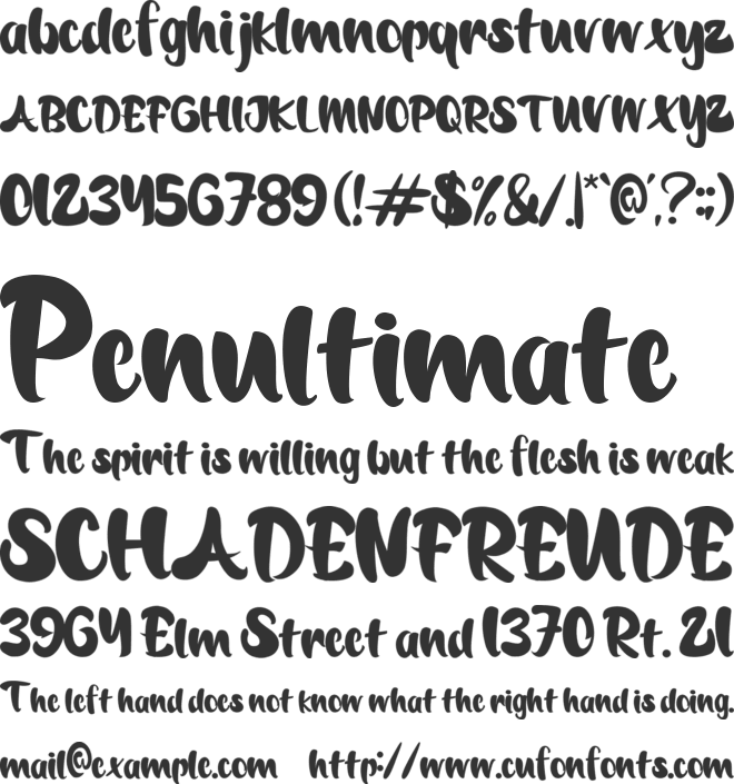 Moonliona font preview