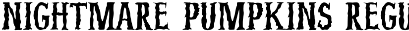 Nightmare Pumpkins Regular font