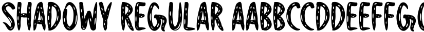 Shadowy Regular font