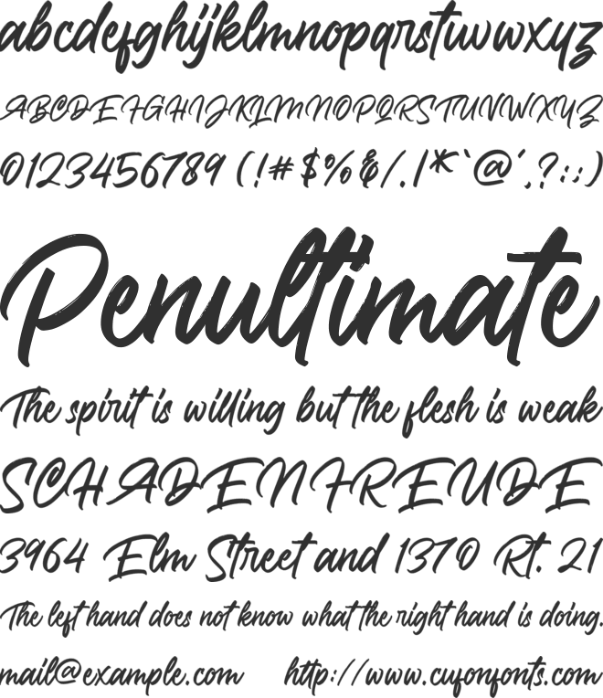 Stompkind font preview