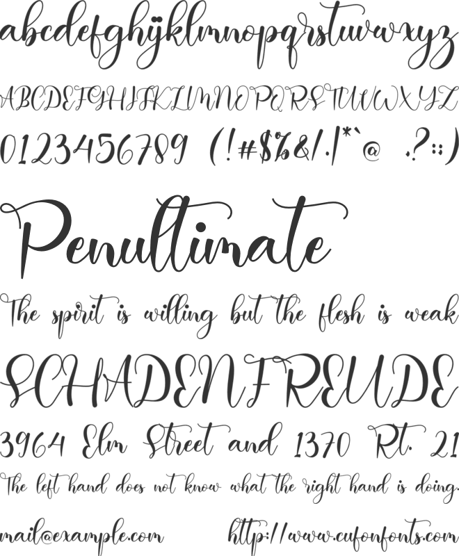 Abella font preview