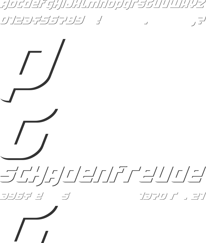 Lightyear Shadow font preview