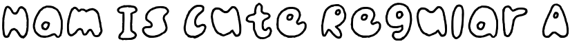 Ham Is Cute Regular font