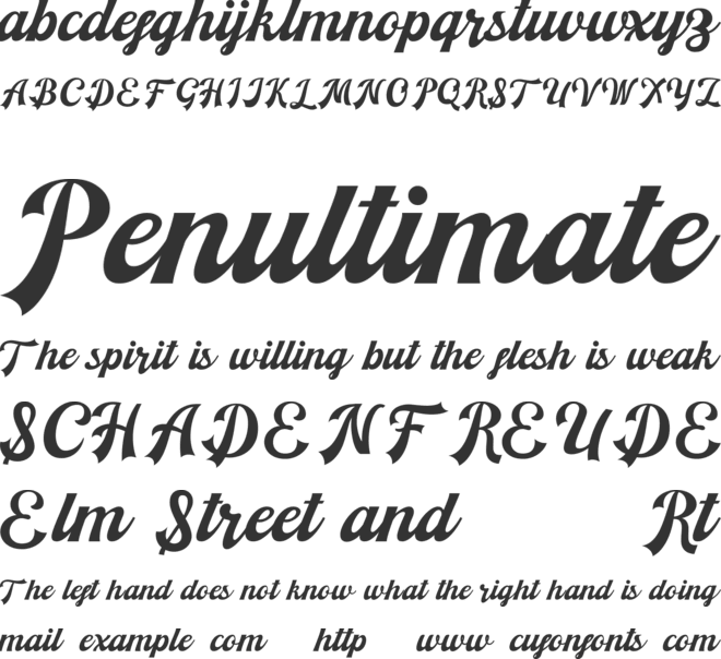 Lekcra Crubop Free font preview