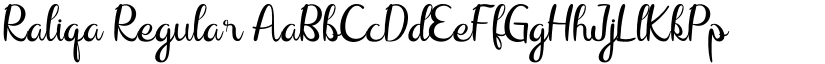 Raliqa Regular font