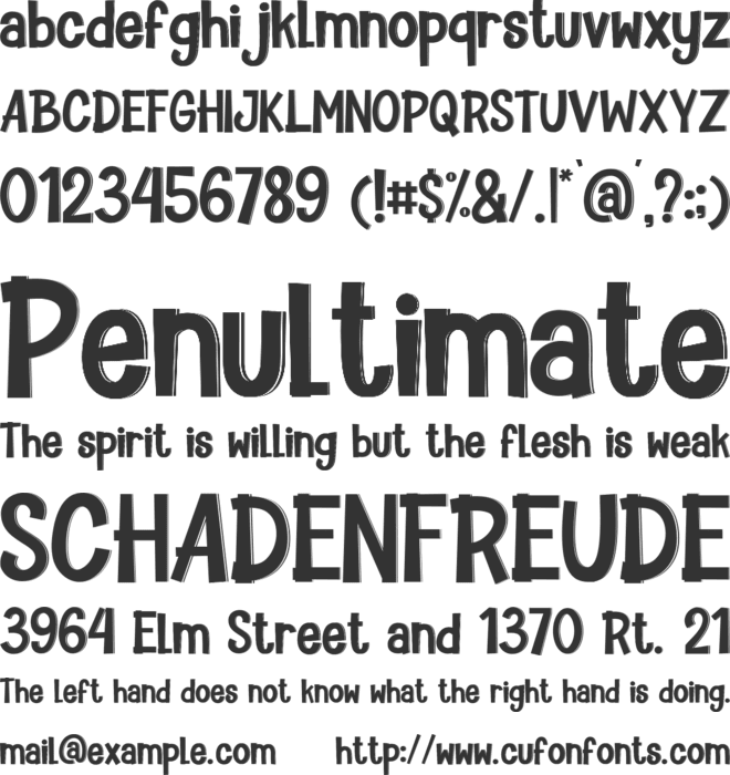 Gett Well Soon font preview