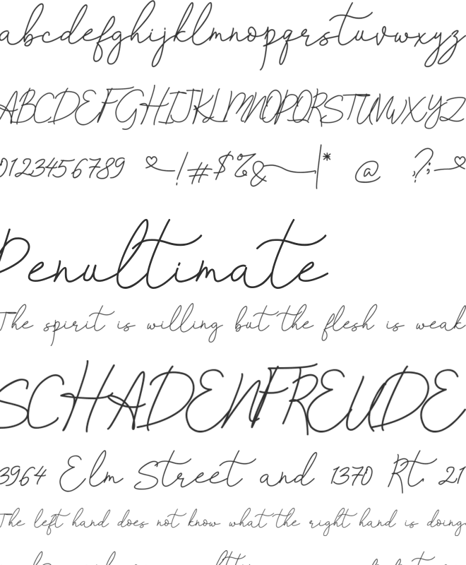 Brownis font preview