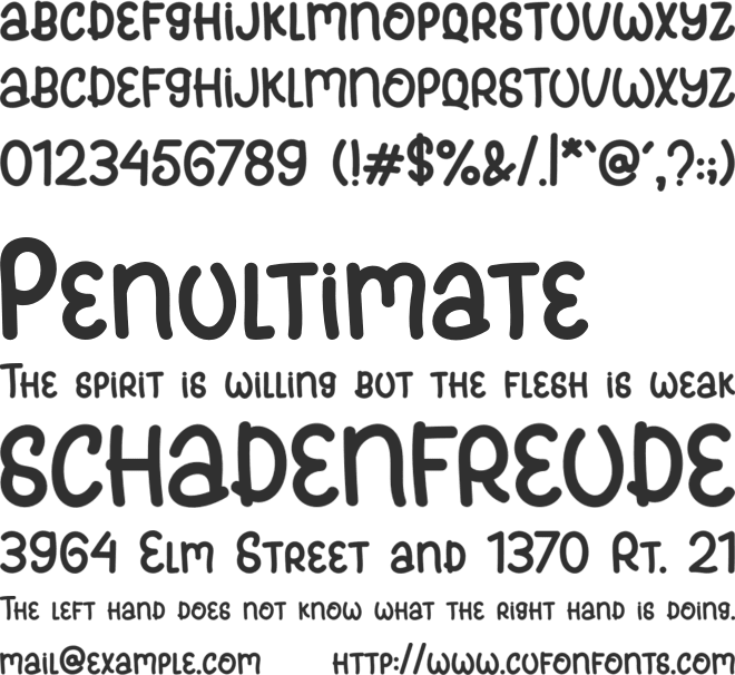 Meowcat font preview