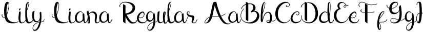 Lily Liana Regular font