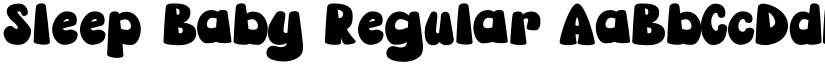 Sleep Baby Regular font