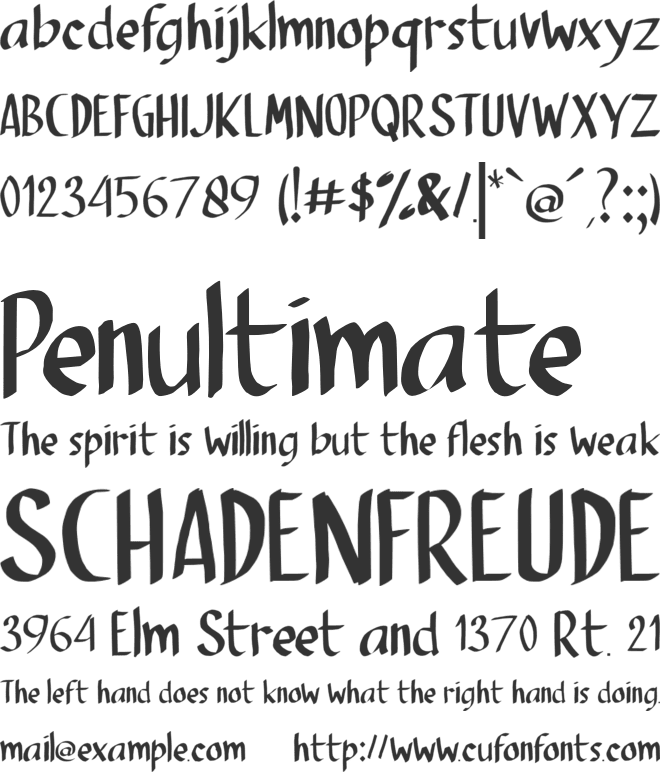 Mr-White font preview