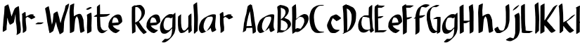 Mr-White Regular font