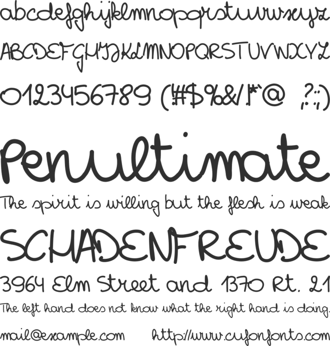 RGSpiesje font preview